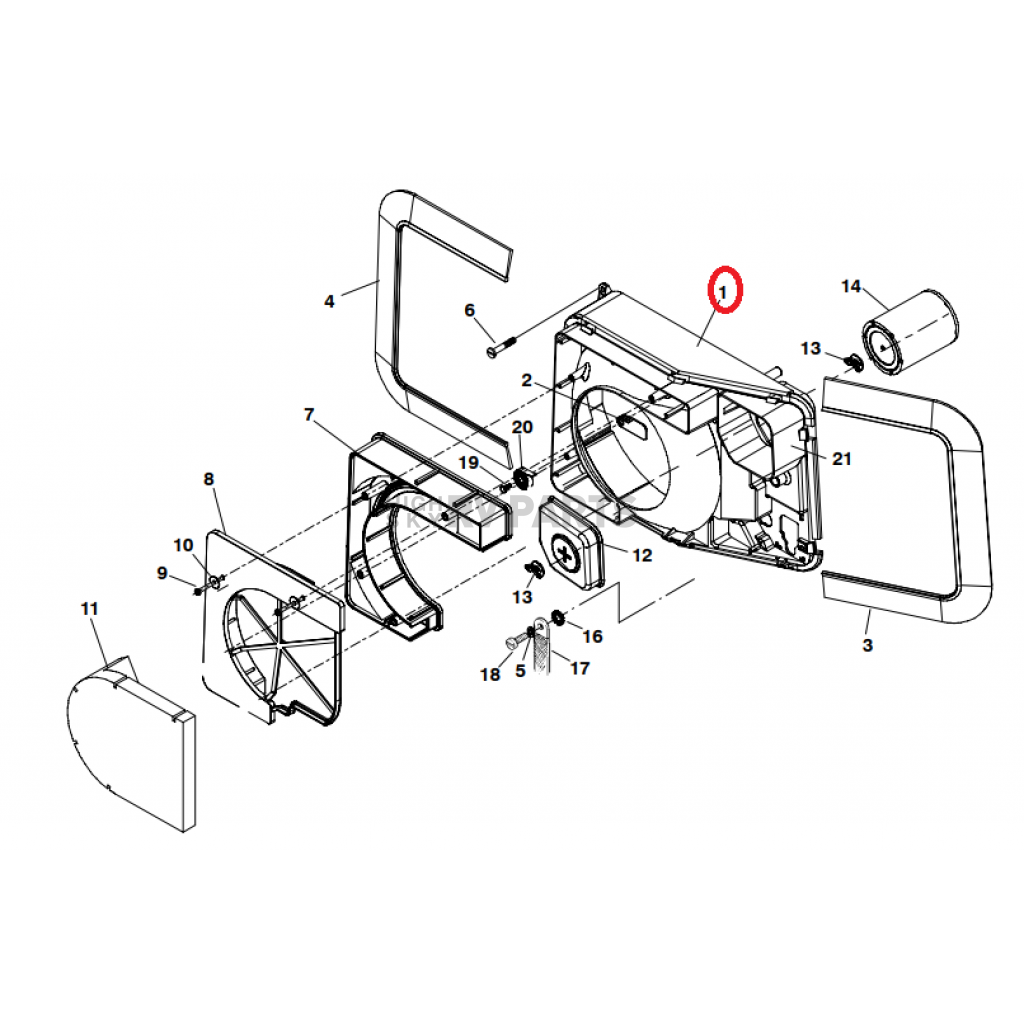 Cummins Generator Air Filter Housing 1345213